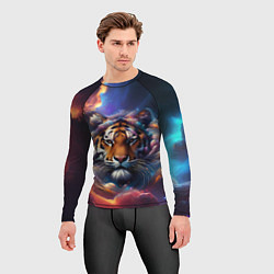 Рашгард мужской Космический лев, цвет: 3D-принт — фото 2