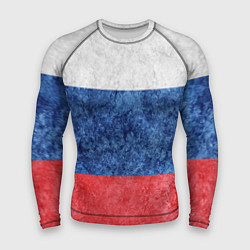 Рашгард мужской Флаг России разноцветный, цвет: 3D-принт