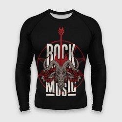 Рашгард мужской Рок музыка - тяжёлый рок, цвет: 3D-принт