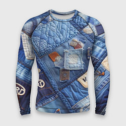 Мужской рашгард Vanguard jeans patchwork - ai art