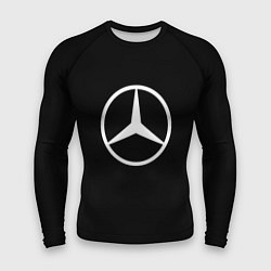 Мужской рашгард Mercedes benz logo white