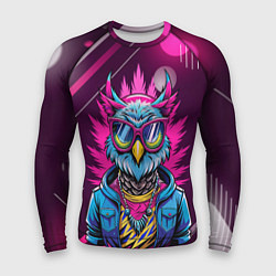 Мужской рашгард Стильная сова в одежде