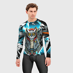 Рашгард мужской Сова в стильной одежде модница, цвет: 3D-принт — фото 2