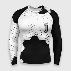Рашгард мужской Juventus hexagon black sport, цвет: 3D-принт