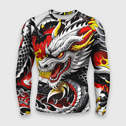 Мужской рашгард Огнедышащий дракон в японском стиле