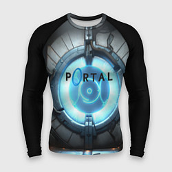 Мужской рашгард Portal logo game