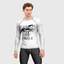 Рашгард мужской Мода украла мою улыбку, цвет: 3D-принт — фото 2