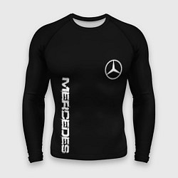 Рашгард мужской Mercedes benz logo white auto, цвет: 3D-принт