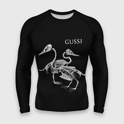 Рашгард мужской Gussi - two skeletons of a goose, цвет: 3D-принт