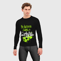 Рашгард мужской Моя любимая игра футбол, цвет: 3D-принт — фото 2