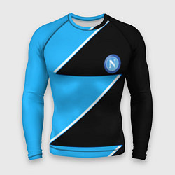 Рашгард мужской Napoli fc geometry blue, цвет: 3D-принт