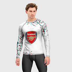 Рашгард мужской Arsenal fc текстура, цвет: 3D-принт — фото 2