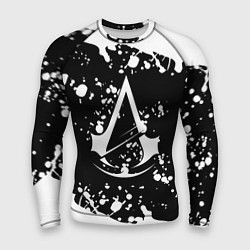 Рашгард мужской Assassins Creed logo краски, цвет: 3D-принт