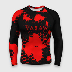 Мужской рашгард The Witcher hexagon краски