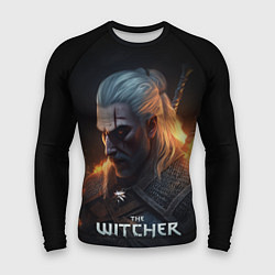 Рашгард мужской The Witcher and fire, цвет: 3D-принт