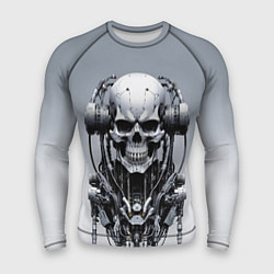 Рашгард мужской Cool cyber skull - ai art fantasy, цвет: 3D-принт