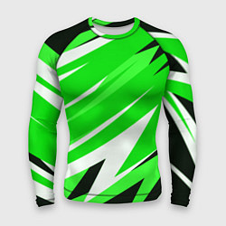 Рашгард мужской Geometry stripes green, цвет: 3D-принт