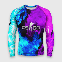 Мужской рашгард CSGO neon flame