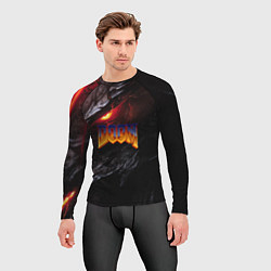 Рашгард мужской Doom to hell, цвет: 3D-принт — фото 2
