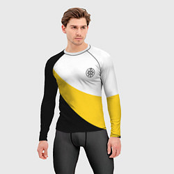 Рашгард мужской Мы русские с нами Бог малый черный кцк Николай II, цвет: 3D-принт — фото 2