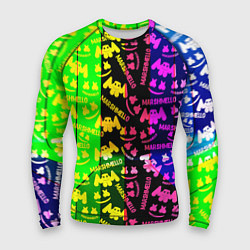 Мужской рашгард Marshmello pattern neon steel