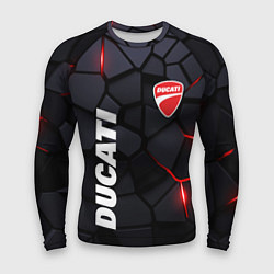 Рашгард мужской Ducati - плиты с эффектом свечения, цвет: 3D-принт