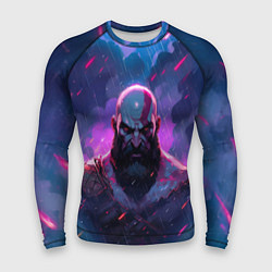 Рашгард мужской Kratos - neon rain, цвет: 3D-принт