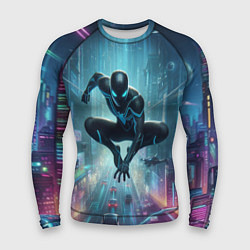 Мужской рашгард Spider-man in the neon metropolis