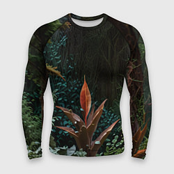 Мужской рашгард Объемные растения