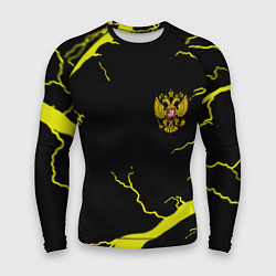 Рашгард мужской Россия шторм герб, цвет: 3D-принт