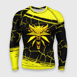 Мужской рашгард Ведьмак трещины текстура