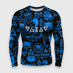 Рашгард мужской The Witcher logo pattern, цвет: 3D-принт