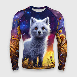 Мужской рашгард Песец в звездную ночь