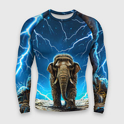 Мужской рашгард Мамонт и разряды молний