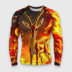 Рашгард мужской Газель в огне, цвет: 3D-принт