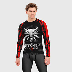 Рашгард мужской Ведьмак - волк, цвет: 3D-принт — фото 2