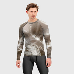 Рашгард мужской Песок и вода, цвет: 3D-принт — фото 2