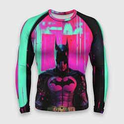 Рашгард мужской Бэтмен с розовым фоном, цвет: 3D-принт