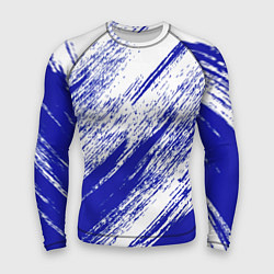 Рашгард мужской The color is white and blue, цвет: 3D-принт