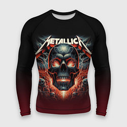 Мужской рашгард Metallica - fire skull