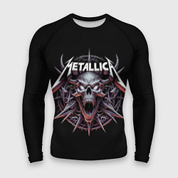 Рашгард мужской Metallica - cool skull with horns, цвет: 3D-принт