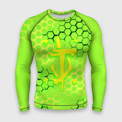 Мужской рашгард Doom кислотные соты лого