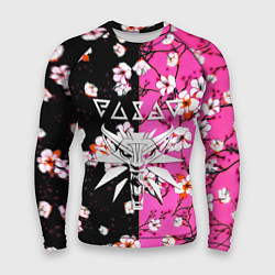 Мужской рашгард Ведьмак паттерн сакура