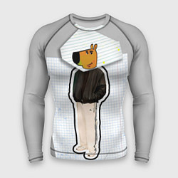 Рашгард мужской Чиловый парень - свидетель мем, цвет: 3D-принт