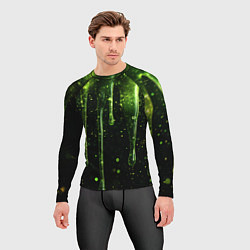 Рашгард мужской Зеленая объемная слизь, цвет: 3D-принт — фото 2