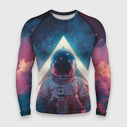 Рашгард мужской Космонавт на чужой планете, цвет: 3D-принт