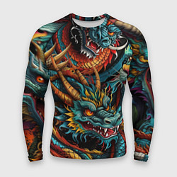 Мужской рашгард Татуировка дракона ирезуми