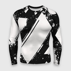 Мужской рашгард Color black white