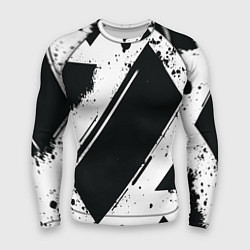 Рашгард мужской Color black white, цвет: 3D-принт
