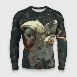 Рашгард мужской Скелет космонавт, цвет: 3D-принт